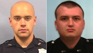 Atlanta officer Garrett Rolfe, left, and officer Devin Bronsan. 