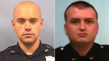 Atlanta officer Garrett Rolfe, left, and officer Devin Bronsan. 