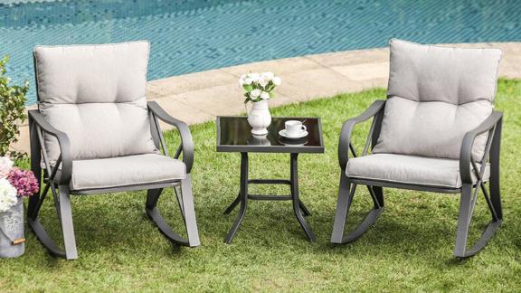 Dezi bistro set of 3 pieces with cushions