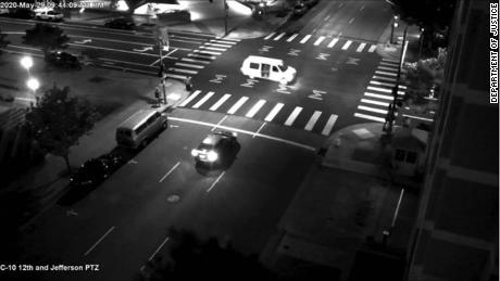 Surveillance videos showed the moment of the May 29 shooting of the protective services officers outside a federal courthouse in Oakland, according to the US attorney.