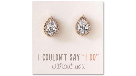 A+O Wedding Bridesmaid Jewelry Gift 