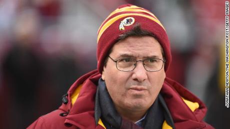 Washington Redskins owner Dan Snyder walks the field prior to action against the Philadelphia Eagles on December 20, 2014 in Landover, Maryland.