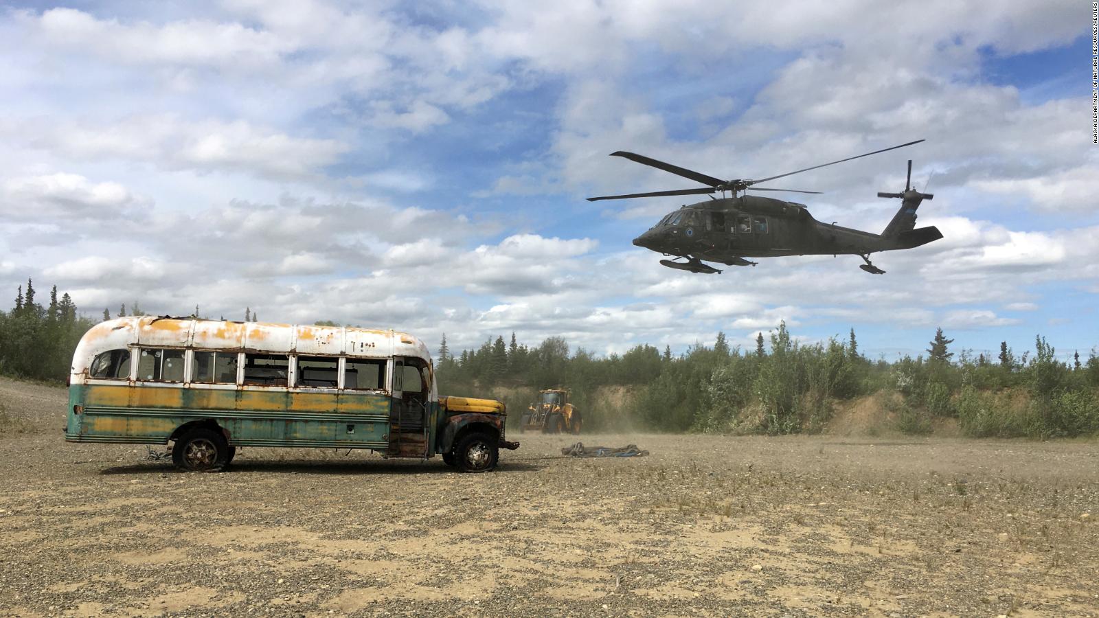 Into The Wild Bus Known As A Deadly Tourist Lure Has Been Removed By Air Cnn Travel