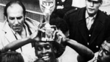 Pele scored two goals and assisted another in the final against Italy.