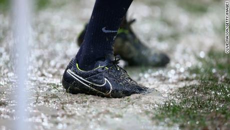 A quarter of English league football grounds can expect stadium flooding by 2050, report authors warned.