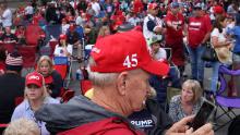 TULSA, OKLAHOMA - JUNE 20: Supporters of U.S. President Donald Trump gather to attend his campaign rally later at the BOK Center, June 20, 2020 in Tulsa, Oklahoma. Trump is scheduled to hold his first political rally since the start of the coronavirus pandemic at the BOK Center on Saturday while infection rates in the state of Oklahoma continue to rise. (Photo by Win McNamee/Getty Images)