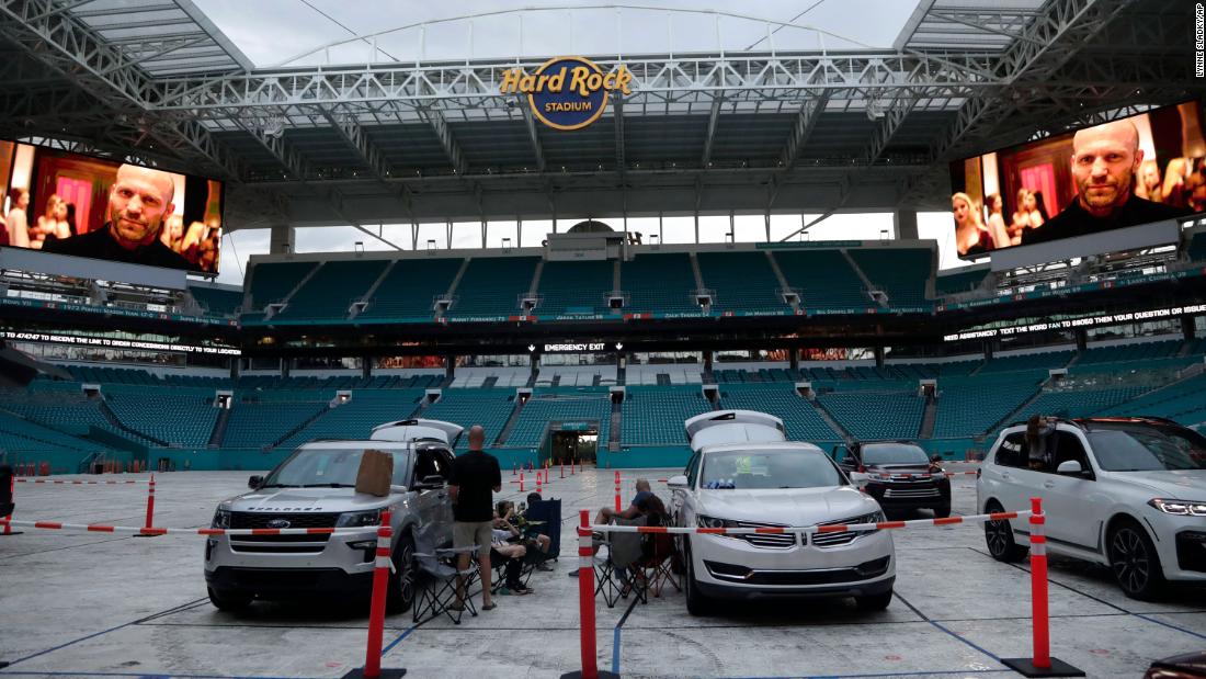 Dolphins announce plans to use Hard Rock Stadium as drive-in theater