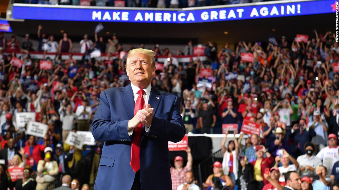 Trump rally delayed because of tropical storm, White House says