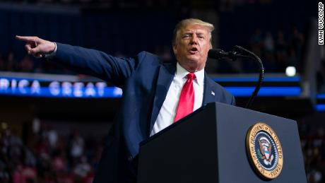 President Donald Trump speaks during a campaign rally at the BOK Center, Saturday, June 20, 2020, in Tulsa, Okla. (AP Photo/Evan Vucci)