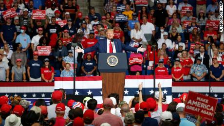 President Donald Trump speaks during a campaign rally at the BOK Center, Saturday, June 20, 2020, in Tulsa, Okla. (AP Photo/Sue Ogrocki)