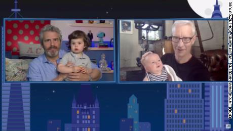 Anderson Cooper and Andy Cohen let their sons meet for the first time virtually 