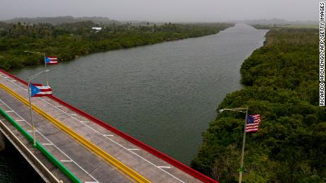 A vast cloud of Sahara dust blankets the city of San Juan, Puerto Rico on Monday. 