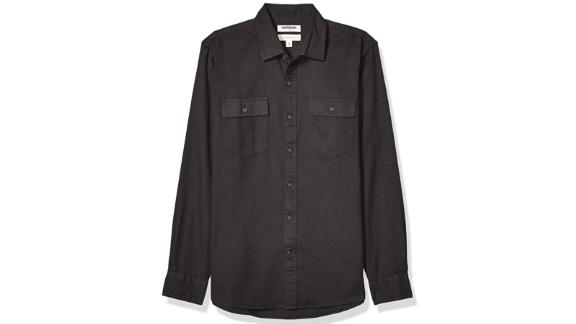 Goodthreads Men's Standard-Fit Long-Sleeve Plaid Twill Shirt 