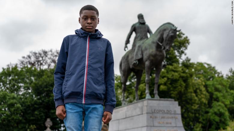 Noah, 14, is leading a campaign calling for statues of Leopold II to be torn down, because of the Belgian king's involvement in slavery.