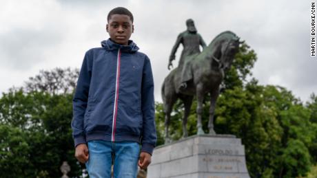 Noah, 14, is leading a campaign calling for statues of Leopold II to be torn down, because of the Belgian king&#39;s involvement in slavery.