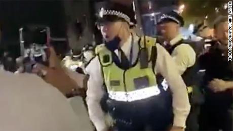More than 20 police officers injured after clashes at illegal street party in London