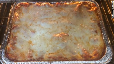 Michelle Brenner&#39;s lasagna ready to eat