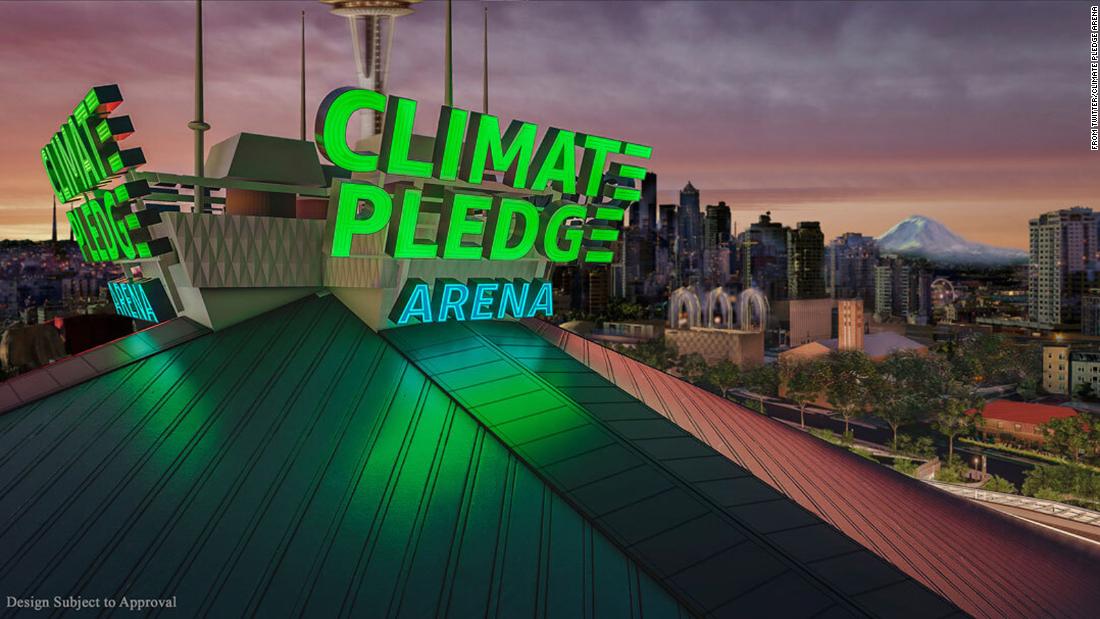 Seattle's KeyArena is being renamed Climate Pledge Arena CNN