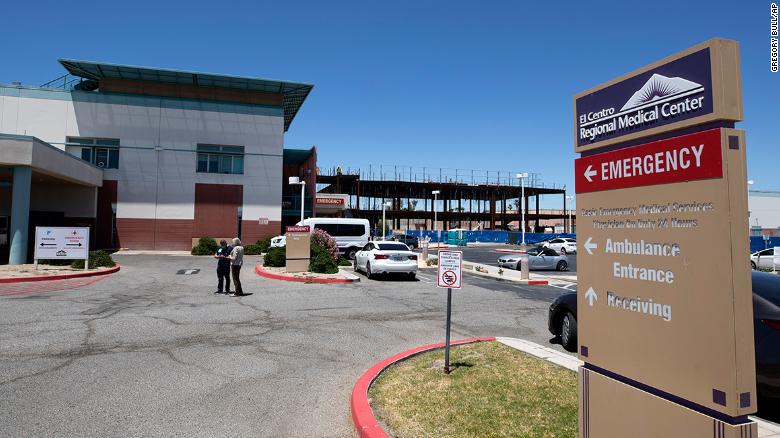 The El Centro Regional Medical Center is shown Wednesday, May 20, 2020, in El Centro, Calif. 