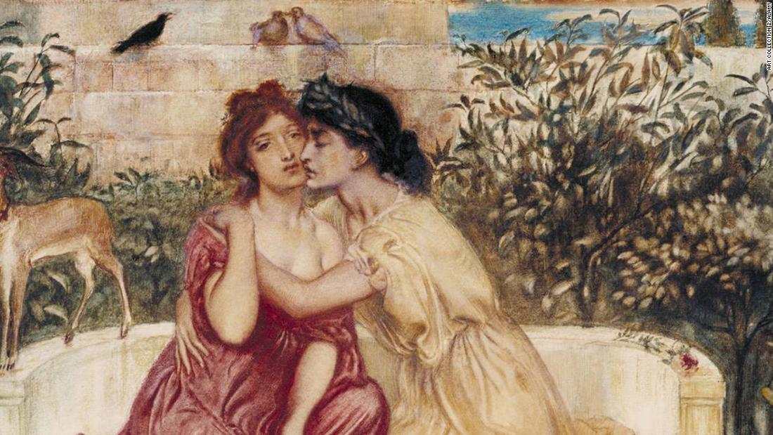 This Victorian painting depicting two women in love was nearly lost forever 
