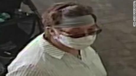 Surveillance video from a Yogurtland in San Jose appears to show a woman coughing on a baby. 