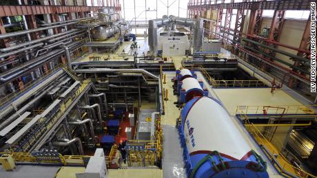 Inside the engine room of the Kola nuclear power plant on the shore of Lake Imandra. Russia&#39;s nuclear energy corporation said no incidents were recorded at the plant. 
