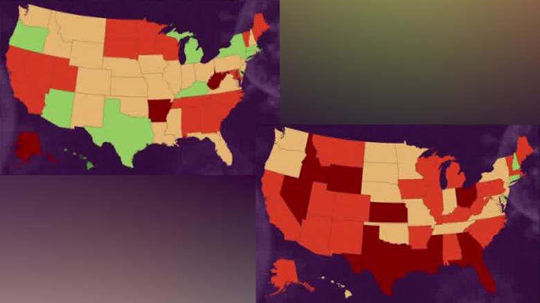 Maps show explosive growth of coronavirus in US