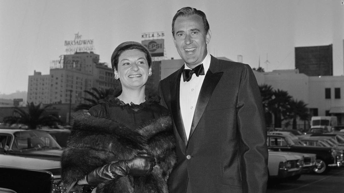 Reiner and his wife Estelle Reiner arrive at the 1965 Emmy Awards in Hollywood. The pair were married for almost 65 years.