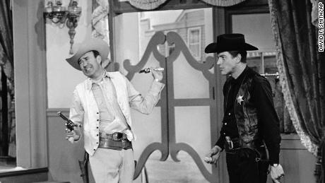 Carl Reiner, left, with star Dick Van Dyke appear in a scene from &quot;The Dick Van Dyke Show.&quot;