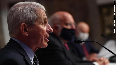 Dr. Anthony Fauci, director of the National Institute for Allergy and Infectious Diseases, testifies before the Senate Health, Education, Labor and Pensions (HELP) Committee hearing on Capitol Hill in Washington DC on June 30, 2020 in Washington, DC. 