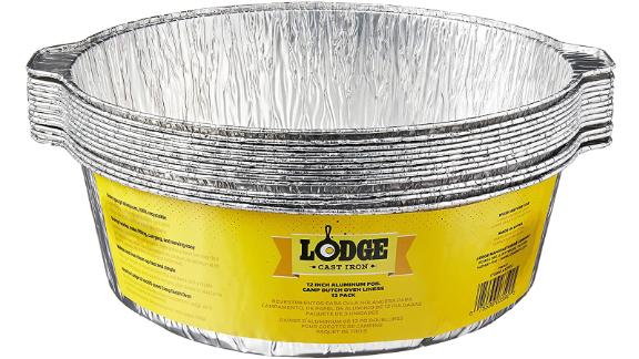 Lodge 12-Inch Aluminum Foil Dutch Oven Liners, 12-Pack