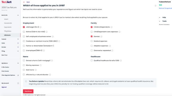 TaxAct's $100,000 Accuracy Guarantee is tops across tax software programs.