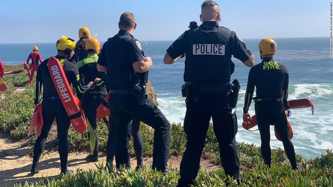 100-mph car chase ends with suspect driving over cliff and into the ocean