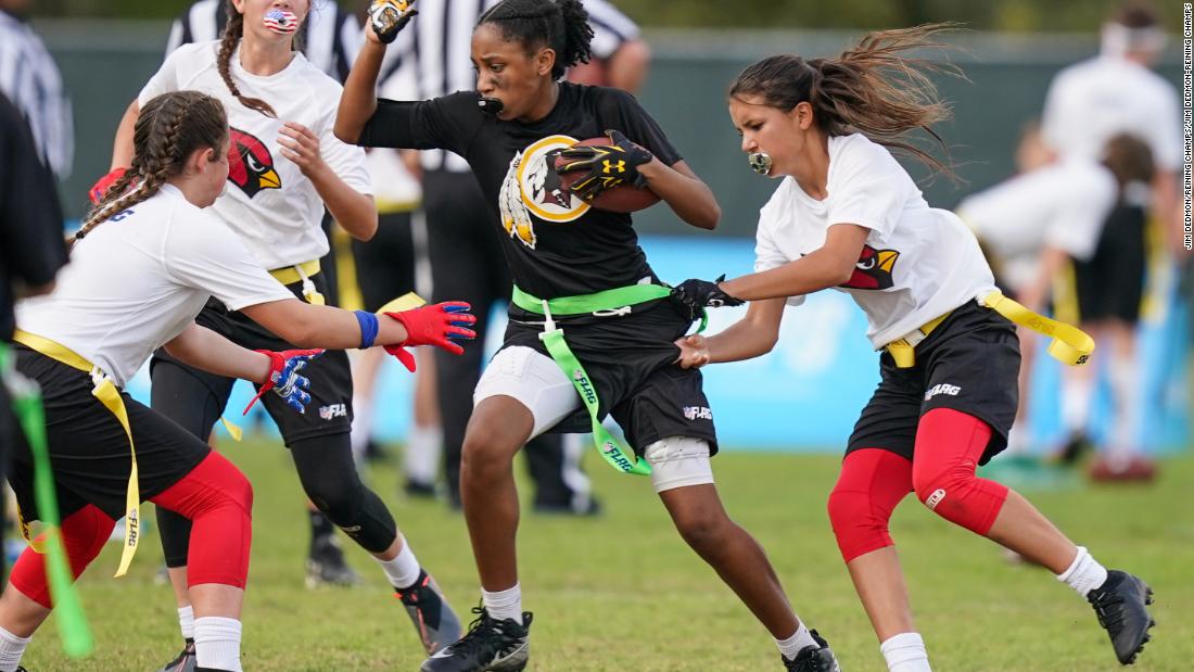 "The Future is Female" Women's flag football is newest college sport CNN