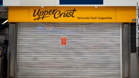 An Upper Crust in Waterloo Station, London.