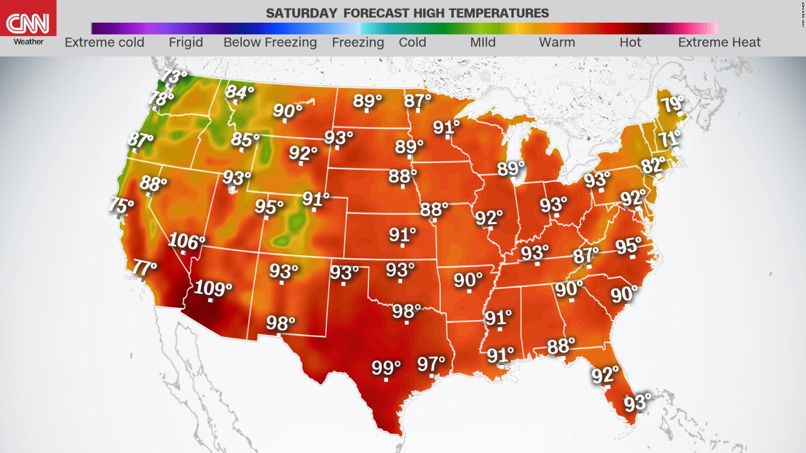 July 4th weather forecast Most of the US will soar into the 90s CNN