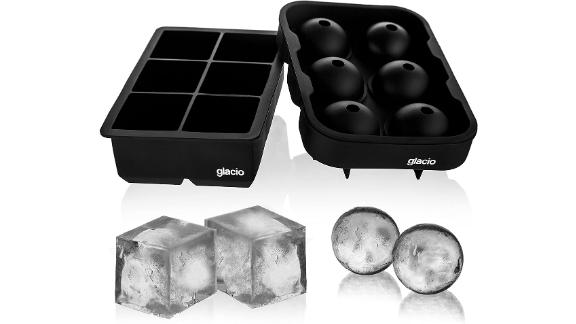 Glacio Ice Cube Trays Silicone Combo Mold 