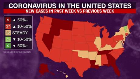 Us Cases Surge As Trump Claims The Pandemic Is Handled Cnn Video