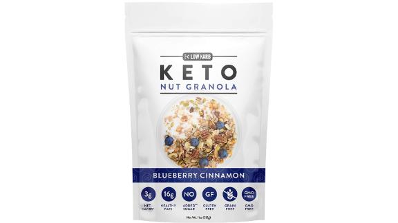 Low Karb Keto Blueberry Nut Granola