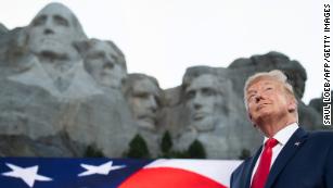 US President Donald Trump arrives for the Independence Day events at Mount Rushmore National Memorial in Keystone, South Dakota, July 3, 2020. (Photo by SAUL LOEB / AFP) (Photo by SAUL LOEB/AFP via Getty Images)