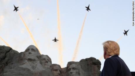 Trump uses Mount Rushmore address to rail against removal of monuments