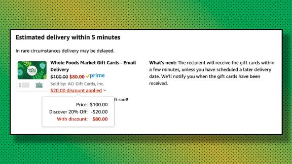 Buy a Whole Foods gift card using the discount and bank the savings for later.
