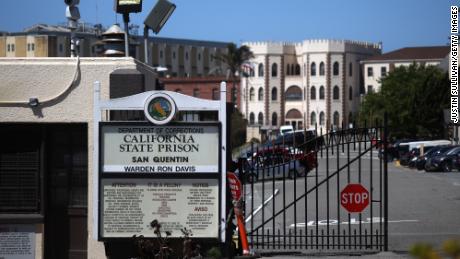 A view of San Quentin State Prison, which is battling an outbreak of coronavirus cases.