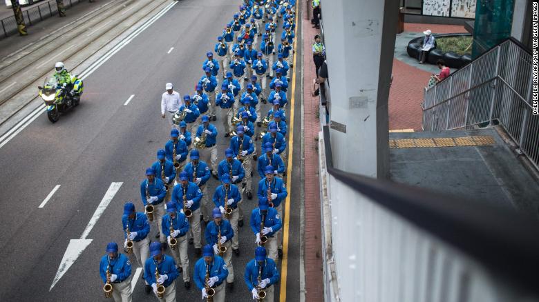 Falun Gong practitioners have long been a vocal and organized part of Hong Kong&#39;s broader anti-government movement. 