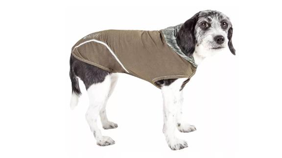 Pet Life Active Pull-Rover 4-Way Stretch 2-Toned Performance Sleeveless Hoodie