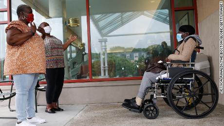 Visits to nursing homes resume in half of US states to the relief of families