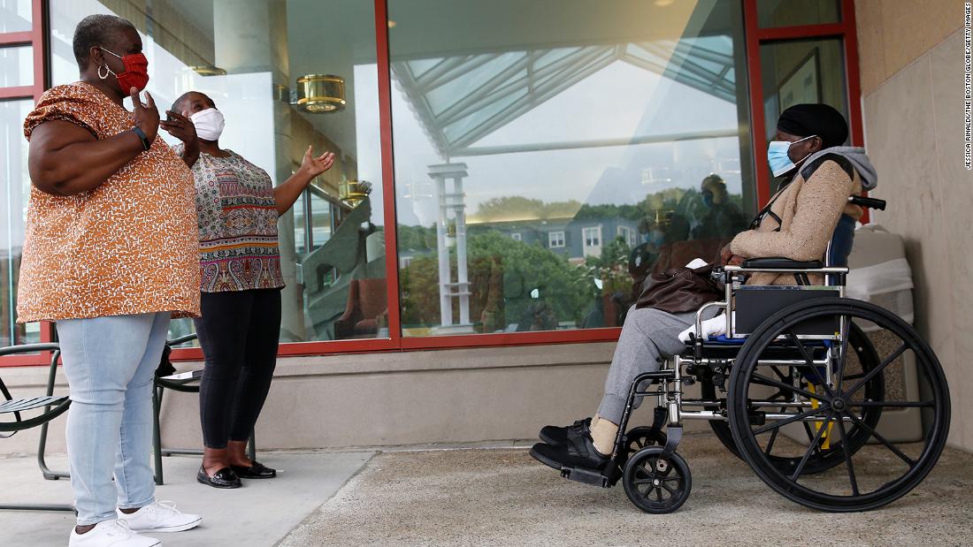 Visits to nursing homes resume in half of US states to the relief of families