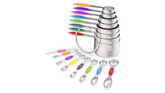 Measuring Cups and Magnetic Measuring Spoons Set 