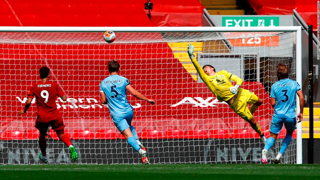 Liverpool held by Burnley as charge on Premier League points record tally  stymied by Nick Pope - CNN