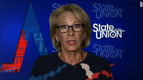 Betsy DeVos pressed on if schools should follow CDC guidelines ...